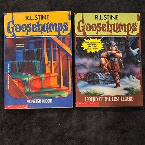 R.L. Stine VINTAGE Goosebumps Paperback Lot 3 & 47 - Yellow & Green Covers